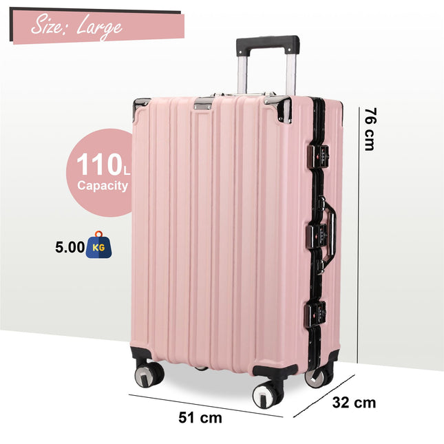 Hardshell Suitcase Set Robust 8 Wheel Cabin Luggage Suitcases