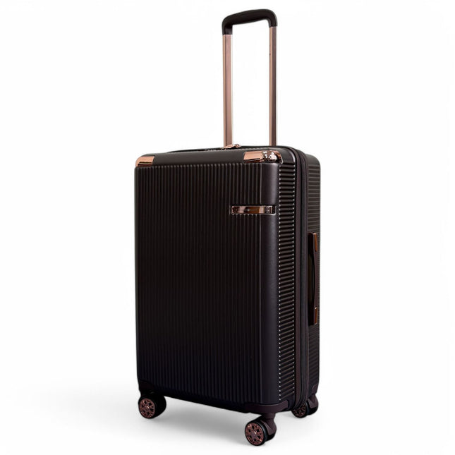 Expandable Hard Shell 8 Wheels Luggage Travel Cabin Suitcase Set