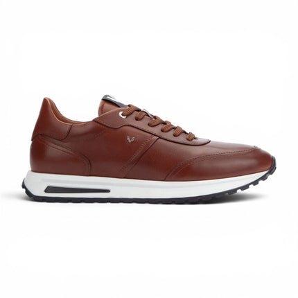Martinelli Men's Brown Leather Sneakers Trainer Lace-Up Shoes - Hanbury
