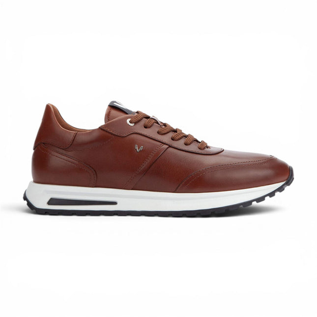 Martinelli Men's Brown Leather Sneakers Trainer Lace-Up Shoes - Hanbury
