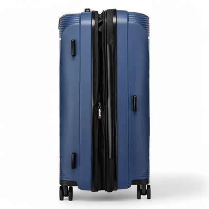 Expandable Hard Shell PP 8 Wheel Luggage Travel Cabin Holiday Bags Suitcase Set
