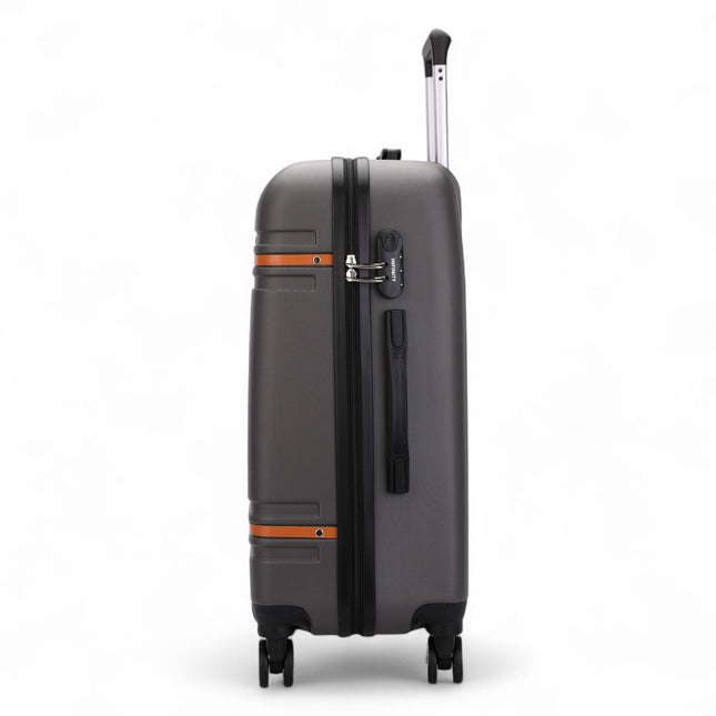 Hard Shell Modern Dual 4 Wheel Luggage Suitcase Set