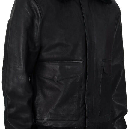 Mens Air Force A2 Cowhide Bomber Jacket-Montreal