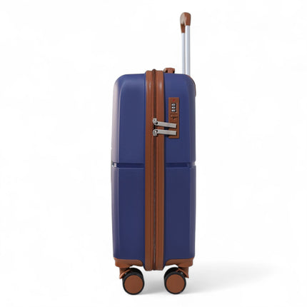 Strong Hard Shell Suitcase Set 8 Wheel Cabin Luggage Holiday Travel Case