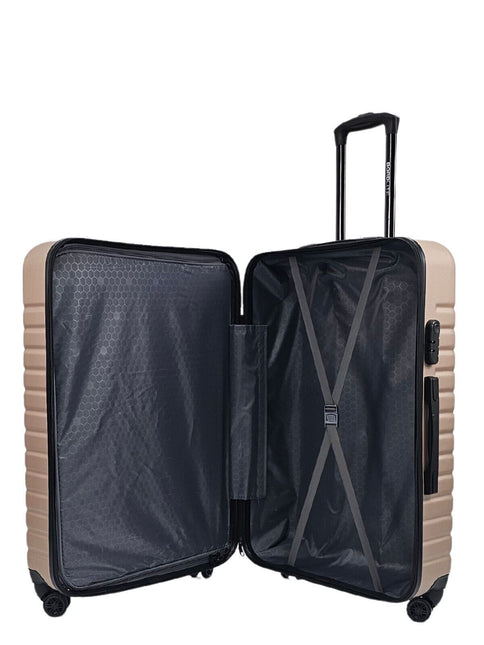 Lightweight Gold Hard Shell ABS Suitcase Luggage Set