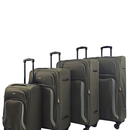 Soft Shell Suitcase Luggage Set Travel Light Carry On Cabin Bag