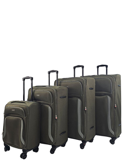 Soft Shell Suitcase Luggage Set Travel Light Carry On Cabin Bag