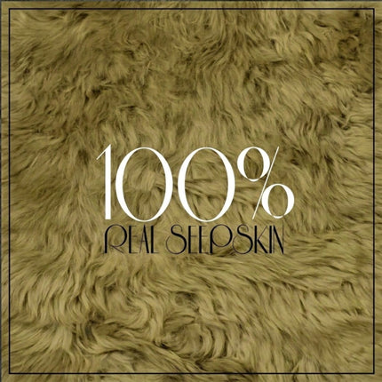 Genuine Green Sheepskin Natural Silky Soft Fluffy Real Wool Rug