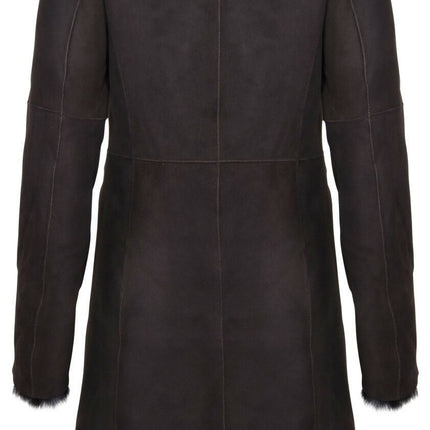 Womens Toscana Sheepskin Suede Trench Coat-Tbilisi