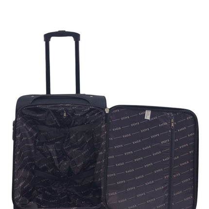 Soft Shell Cabin Suitcase 55 x 40 x 20 cm Lightweight Luggage Suitable for Easyjet, Ryanair