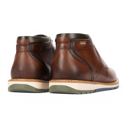 Pikolinos Men's Brown Leather Lace-Up Ankle Smart Boots - Berna