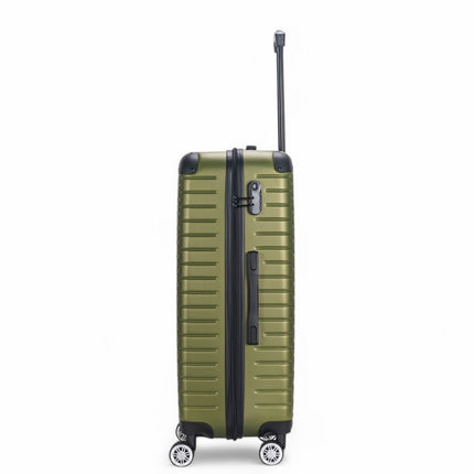 Hard Shell ABS 8 Wheel Luggage Travel Cabin Holiday Bags Suitcase Set