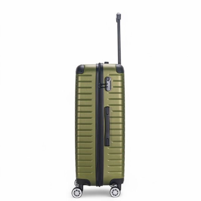 Hard Shell ABS 8 Wheel Luggage Travel Cabin Holiday Bags Suitcase Set