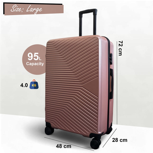 Hardshell Suitcase Set Robust 8 Wheel Cabin Luggage Case Bag