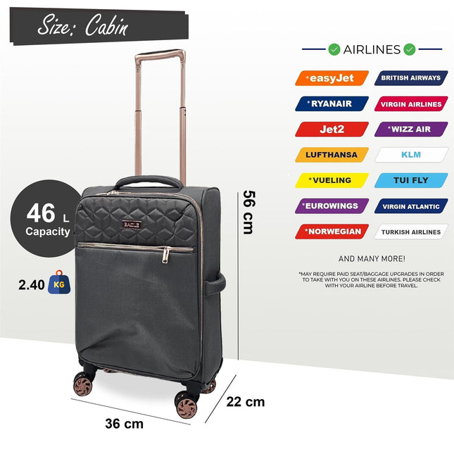 4 Wheel Lightweight Suitcase Luggage Travel Bags Set