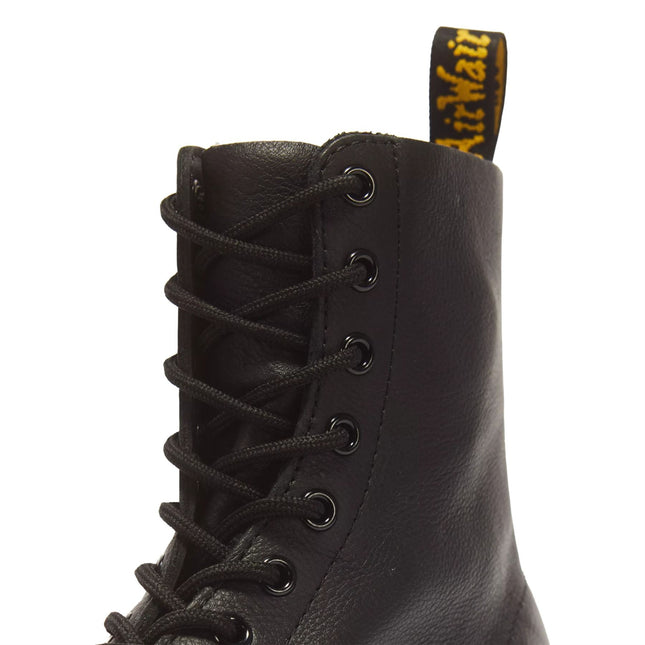Dr Martens 1460 Pascal Black Soft Leather 8-Eye Combat Boots - 13512006