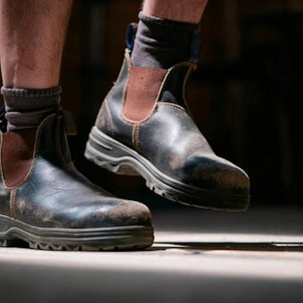 Blundstone #192 Brown Steel Toe Chelsea Boot