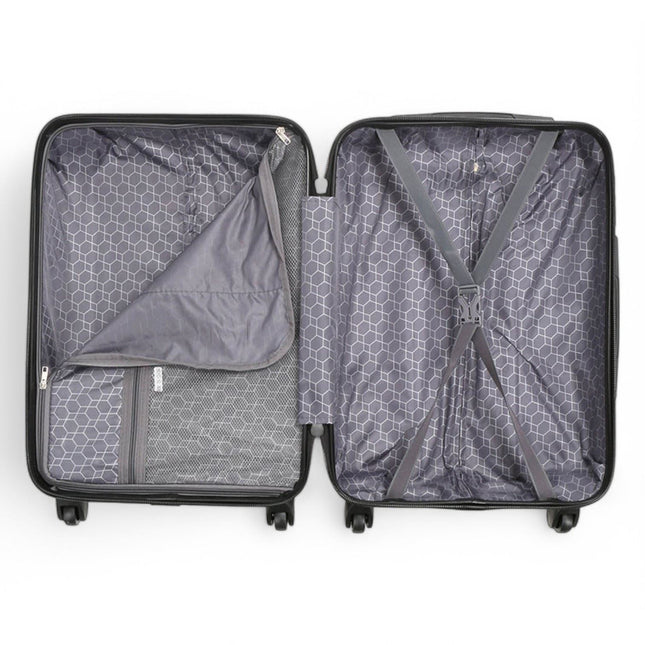 Hard Shell ABS 4 Wheels Luggage Travel Cabin Suitcase Set