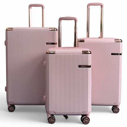 Expandable Hard Shell 8 Wheels Luggage Travel Cabin Suitcase Set