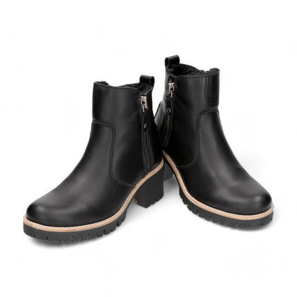 Panama Jacks Women's Black Trav B2 Leather Ankle Boots