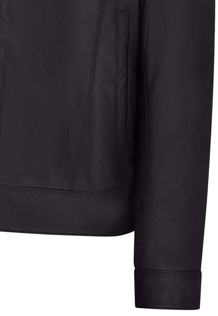 Mens Retro 100% Nappa Leather Harington Biker Jacket