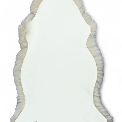 Genuine Ivory Sheepskin Natural Silky Soft Fluffy Real Wool Rug