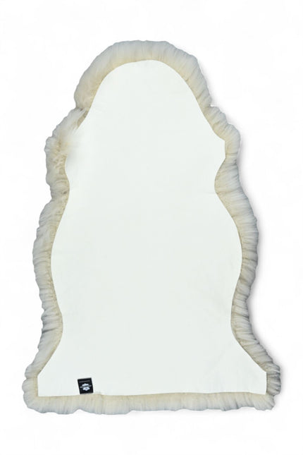 Genuine Ivory Sheepskin Natural Silky Soft Fluffy Real Wool Rug