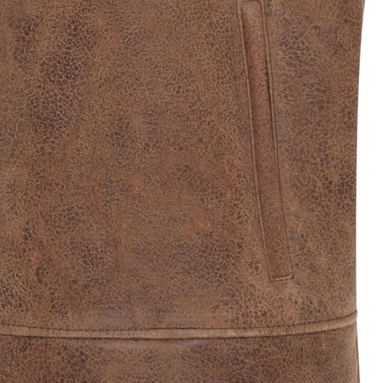 Men's Sheepskin Leather Gilet Aviator B3 Shearling Bomber Vest Waistcoat