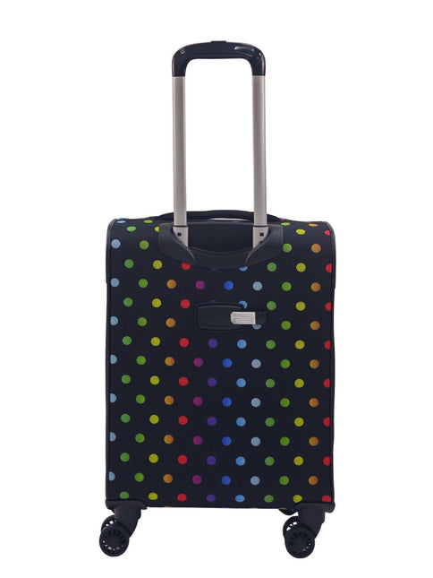 Lightweight Print Suitcases 8 Wheel Luggage Travel Soft Bags Set
