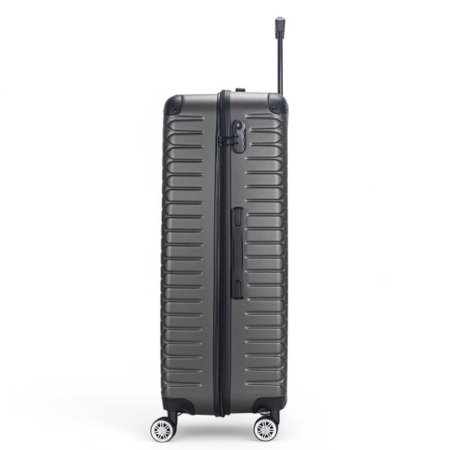 Hard Shell ABS 8 Wheel Luggage Travel Cabin Holiday Bags Suitcase Set