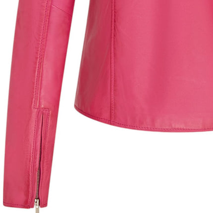 Women's Classic Brando Biker Leather Jacket - Broome