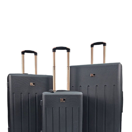 Lightweight Black Hard Shell ABS Suitcase Set Luggage Travel Cabin Case Bags
