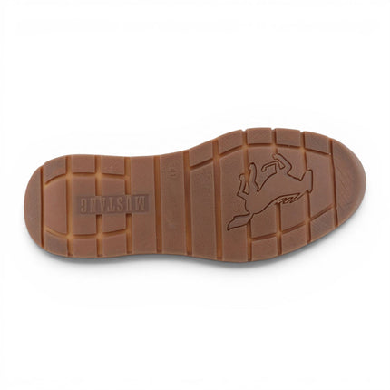 Mustang Men's Brown Faux Leather Trainer Sneakers - M0051001