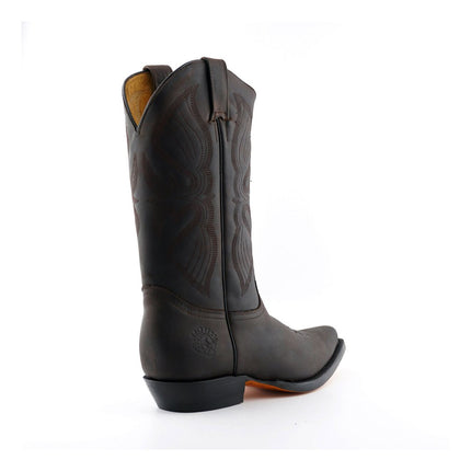 Grinders Mens Brown Cowboy Leather Boots - Louisiana