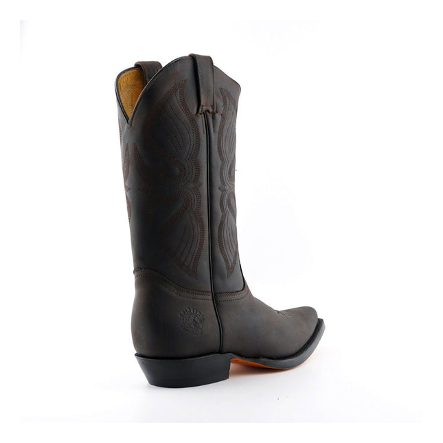 Grinders Mens Brown Cowboy Leather Boots - Louisiana