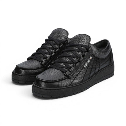 Mephisto Rainbow Men's Leather Black Walking Shoes - Mamouth 714