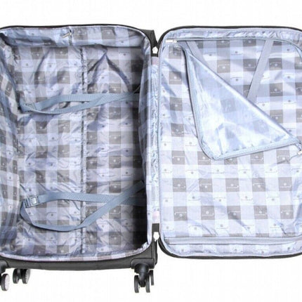 Soft Lightweight Dual 4 Wheel Suitcase Luggage
