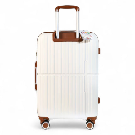 Strong Hard Shell Suitcase Set 8 Wheel Cabin Luggage Holiday Travel Case