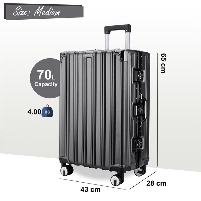 Hardshell Suitcase Set Robust 8 Wheel Cabin Luggage Suitcases