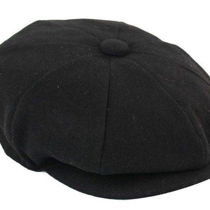Mens Peaky Blinders Newsboy Wool 8 Panel Gatsby Flat Baker Hat