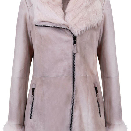 Ladies Suede Merino Sheepskin Coat-Samara