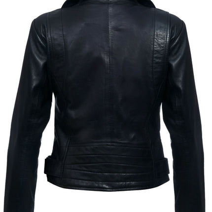 Womens Leather Biker Jacket-Stockholm