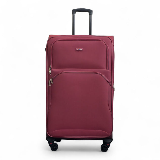 Expandable Soft 8 Wheel Lightweight Suitcase Luggage Travel Bags Set