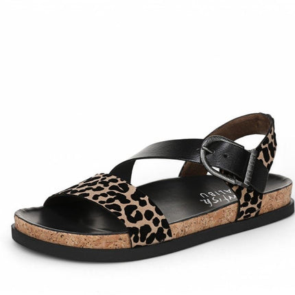 Blowfish Malibu Women's Leopard Brown Footbed Sandals - Lance