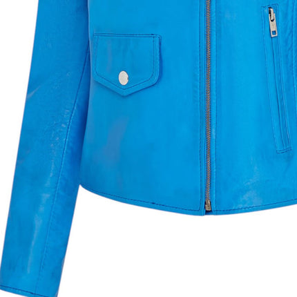 Women's Classic Brando Biker Leather Jacket - Broome