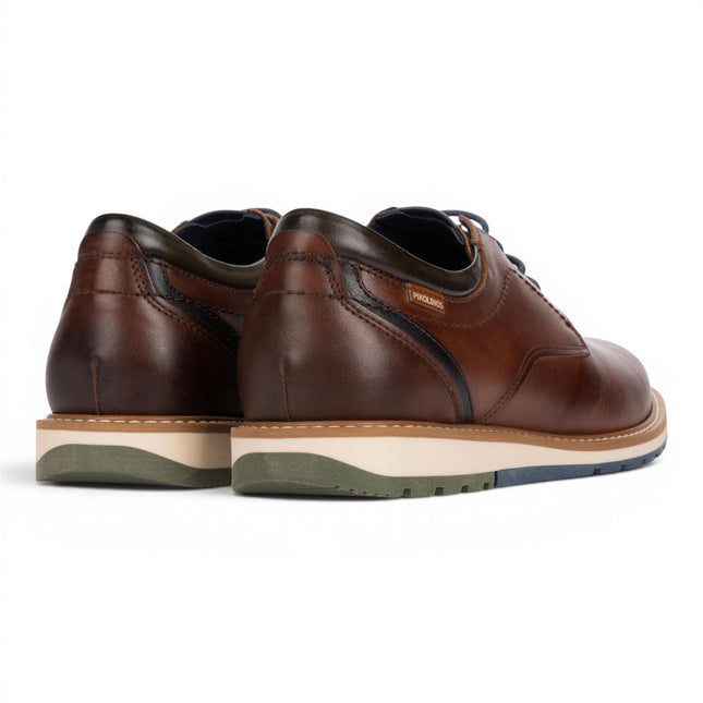 Pikolinos Men's Brown Leather Lace-Up Smart Shoes - Berna