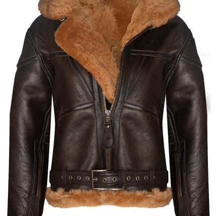 Womens RAF Sheepskin Flying Jacket-Albany