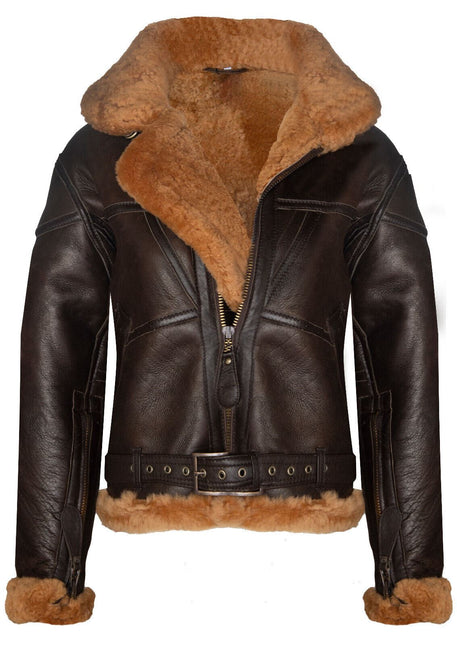 Womens RAF Sheepskin Flying Jacket-Albany