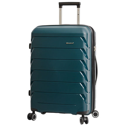 Dual 4 Wheel Hard Shell Strong Luggage Suitcase