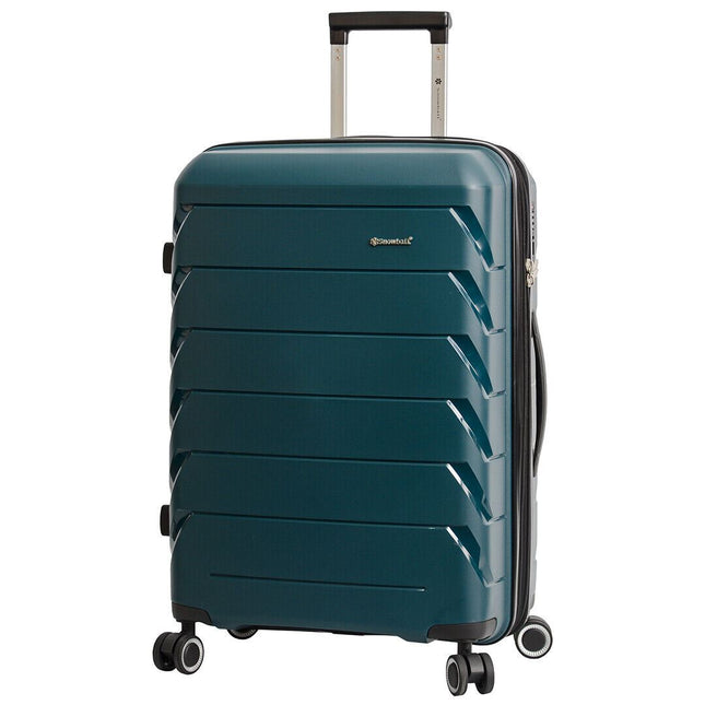 Dual 4 Wheel Hard Shell Strong Luggage Suitcase
